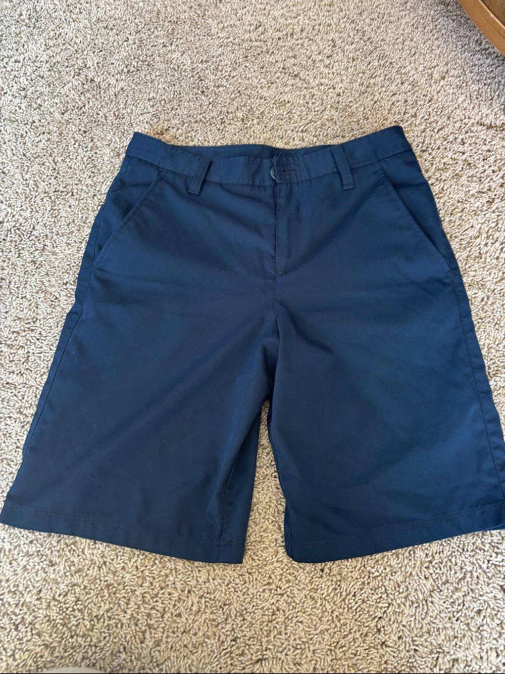 Boys youth navy Under Armour golf shorts
